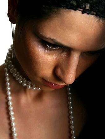 Young girl with a necklace