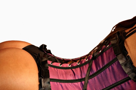 Female body from behind - buttocks, sexy clothes の写真素材