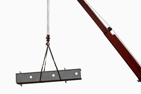 Crane and cargo. Element of building design. Clipping pathの写真素材