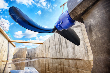 Biological treatment tanks, water treatment, flow boostersの写真素材