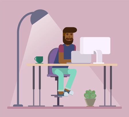 Men at workのイラスト素材