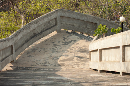 Down staircase and shadow in parkの写真素材