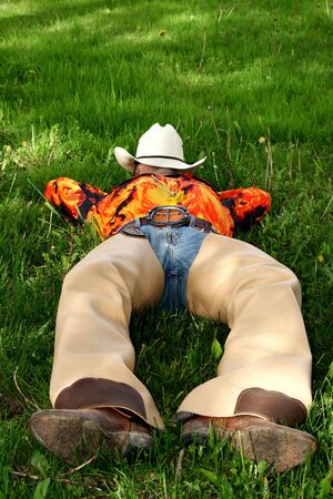 Cowboy downの写真素材