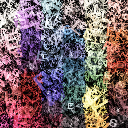 Color gradient  Alphabet Textureの写真素材