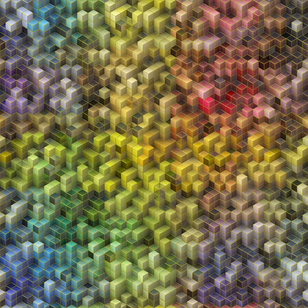 Color cubesの写真素材