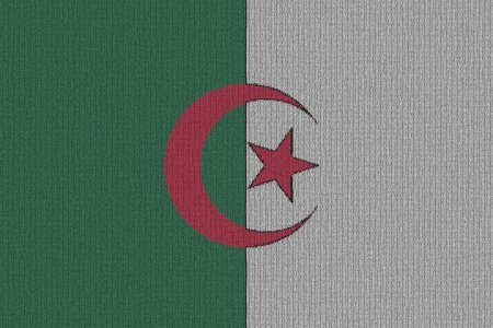 Knitted Algeria flagの写真素材
