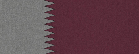Knitted Qatar flag