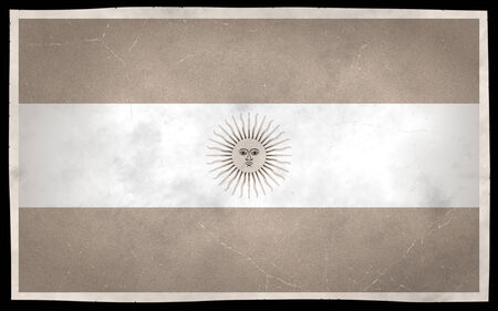 Old flag of Argentinaの写真素材