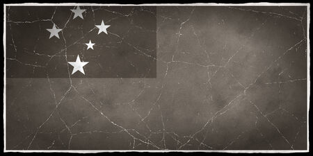 Old flag of Samoaの写真素材