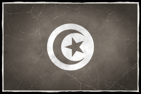 Old flag of Tunisiaの写真素材