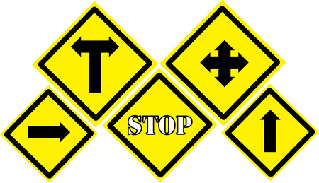 Traffic signsの写真素材