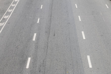 Empty road in bangkok city.の写真素材