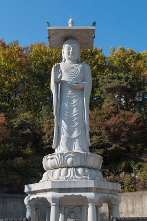 Buddha at Bongeunsa Temple in Gangnam.の写真素材