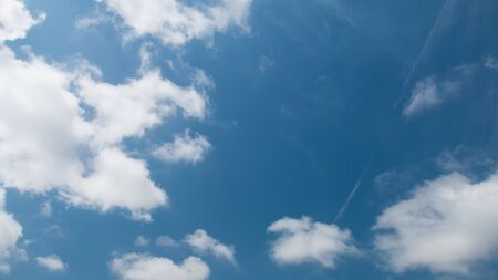 Clouds in the blue skyの写真素材