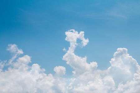Clouds on the blue sky.の写真素材