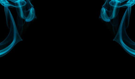 Abstract smoke on black background with frame.の写真素材