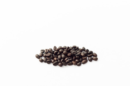 Coffee beans on white background.の写真素材