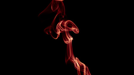 Abstract red smoke in hot and sexy feel.の写真素材