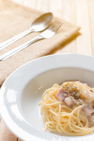 Cabonara Spaghettiの写真素材