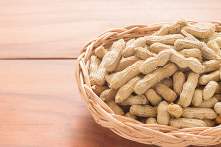 Boiled peanuts with salt,Thai food.