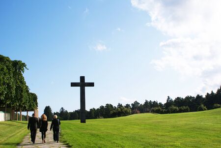 The woodland cemetery の写真素材