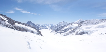 Great Aletsch Glacier, Jungfraujoch, Switzerlandの写真素材