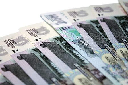 The background of the ten-rouble bills issue, 1997の写真素材