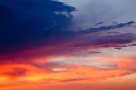 clouds at sunsetの写真素材