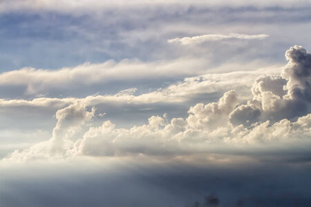 Beautiful clouds at sunsetの写真素材