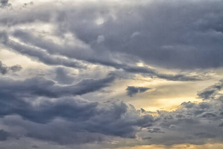  Beautiful clouds at sunsetの写真素材