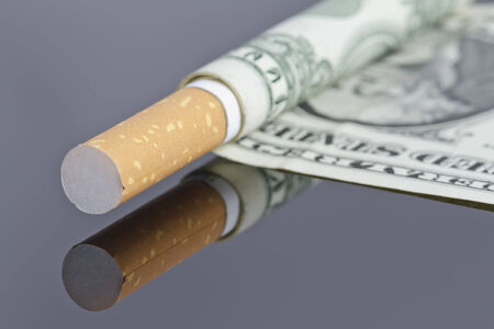 Smoking is a waste of moneyの写真素材