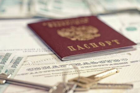Passport, keys and the certificate of ownership of the apartment