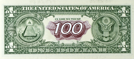 Exchange rate of the dollar exceeded a hundred rublesの写真素材