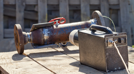 radiographic control of welded seams of pipelines portable pulsed x-ray machine