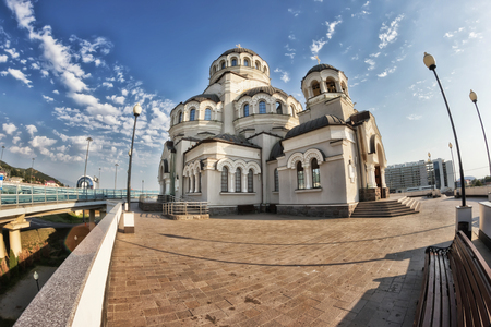 temple not made by hands image of Christ the Savior in Sochiの写真素材