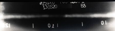 X-ray image of a welding seam without  internal inclusionsの写真素材