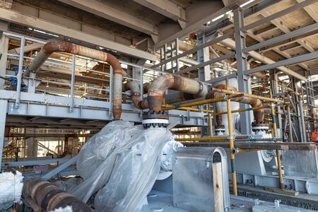 Installation of new process equipment and pipelines at a new chemical plant