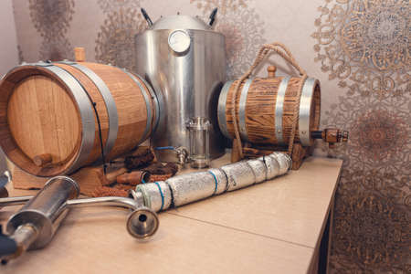 Creating an interior for blogging about cooking alcoholの写真素材