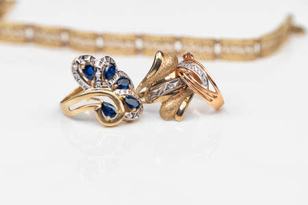 Best Gift for Girl - luxury gold Jewelryの写真素材