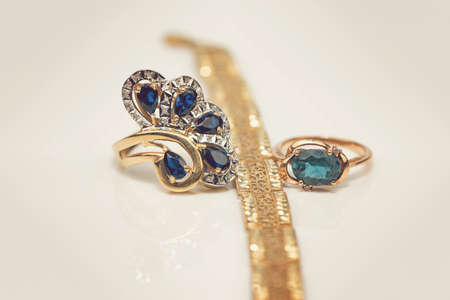 Best Gift for Girl - luxury gold Jewelryの写真素材