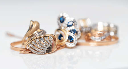 Best Gift for Girl - luxury gold Jewelryの写真素材