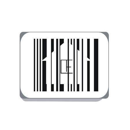 Bar code isolated on white backgroundのイラスト素材