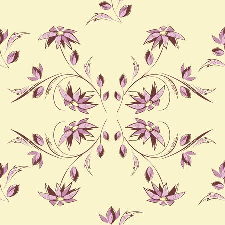 Seamless spring patternのイラスト素材