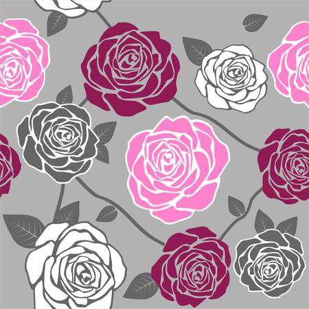 Seamless spring floral patternのイラスト素材
