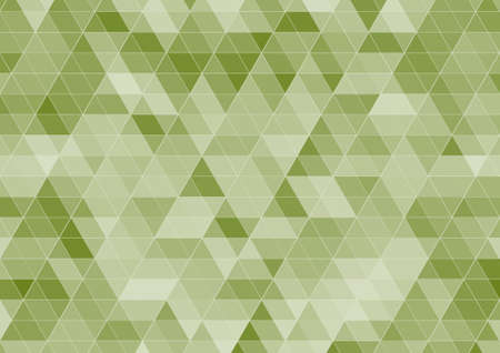 Geometric background with green triangles