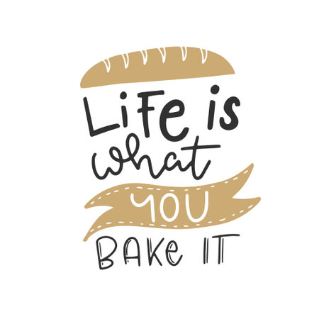 Life is short but it is beautiful. Hand lettering quote.のイラスト素材