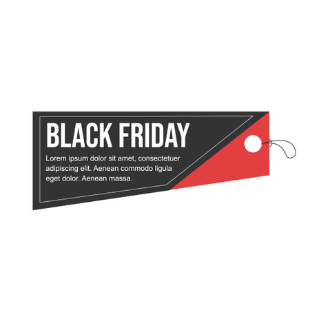 black friday label icon vector illustration design template isolated on white backgroundのイラスト素材