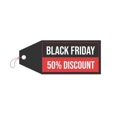 black friday label vector icon illustration design templateのイラスト素材