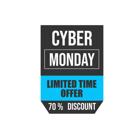 cyber monday special offer banner, cyber monday special offerのイラスト素材