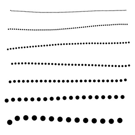 Big Collection of Handmade Set of Underline Strokes. Vector strokes in grunge marker style.のイラスト素材